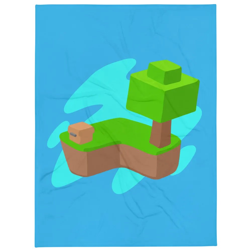 Skyblock Blue Blanket product image (4)