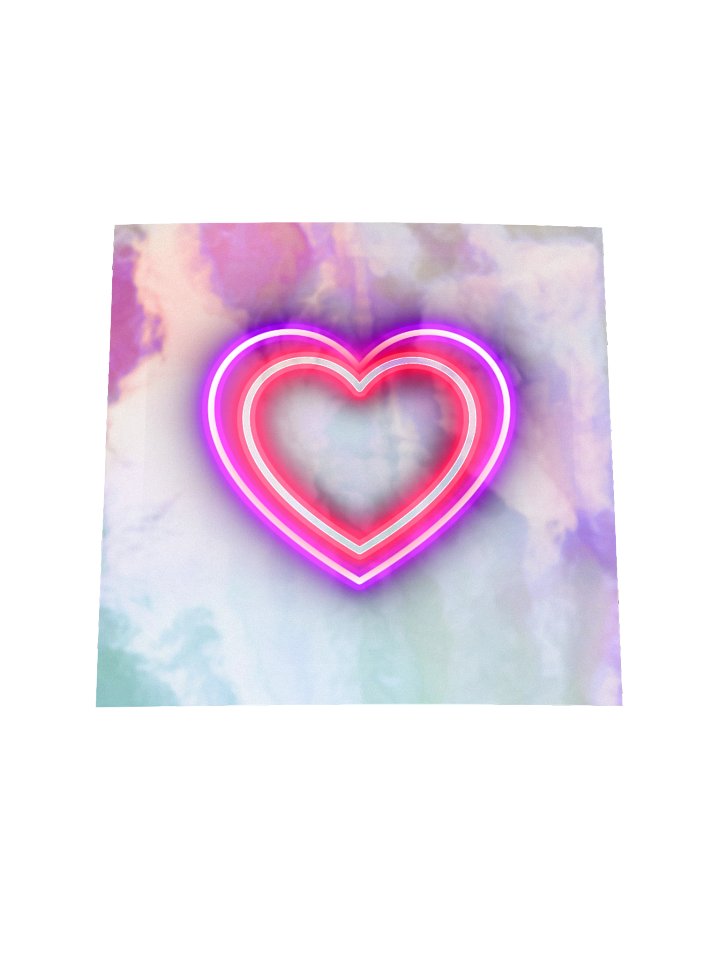 Neon Hearts Holographic Kiss-Cut Sheet product image (1)