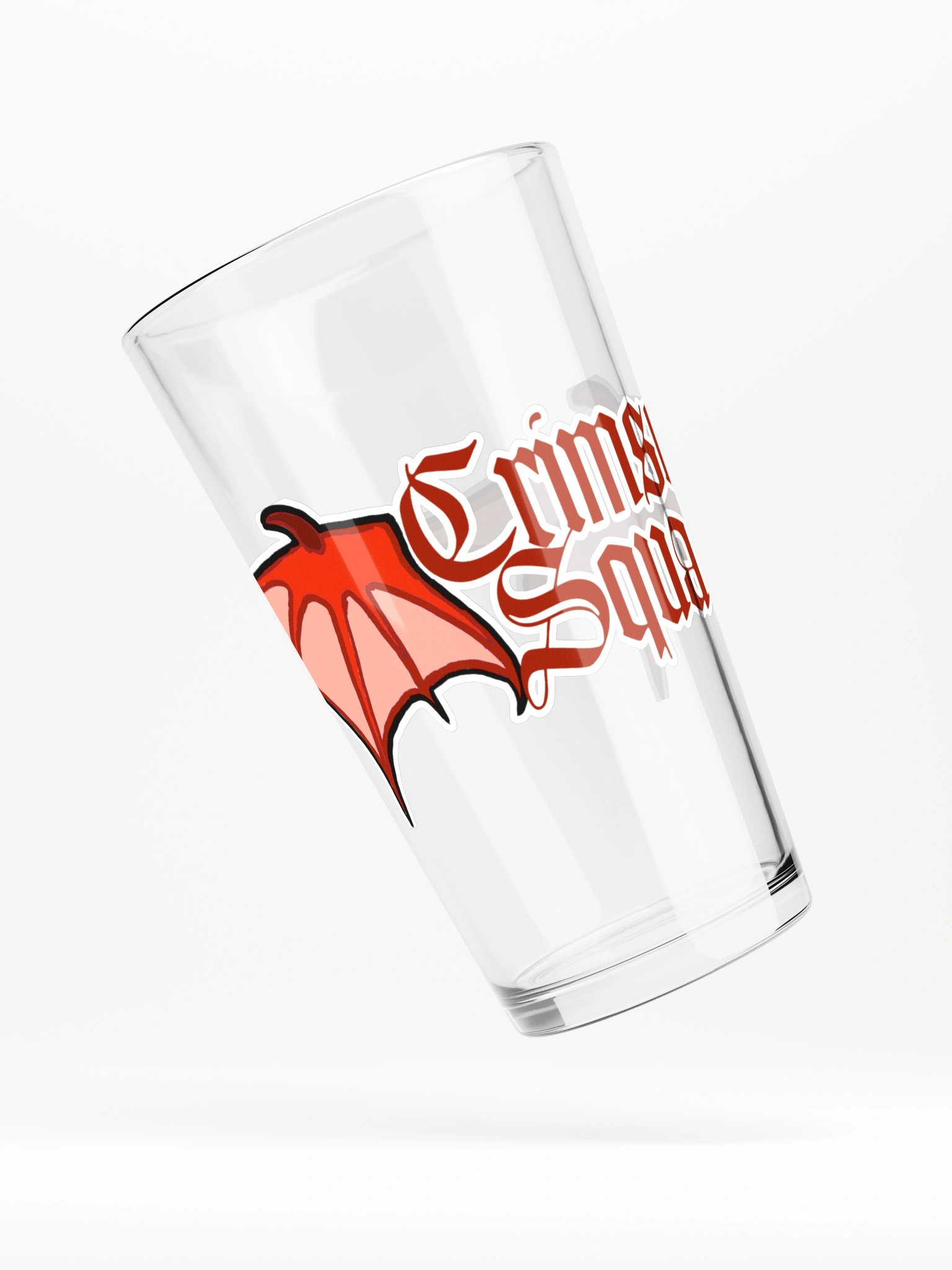 Cimson Squad Winged Logo Pint Glass product image (4)