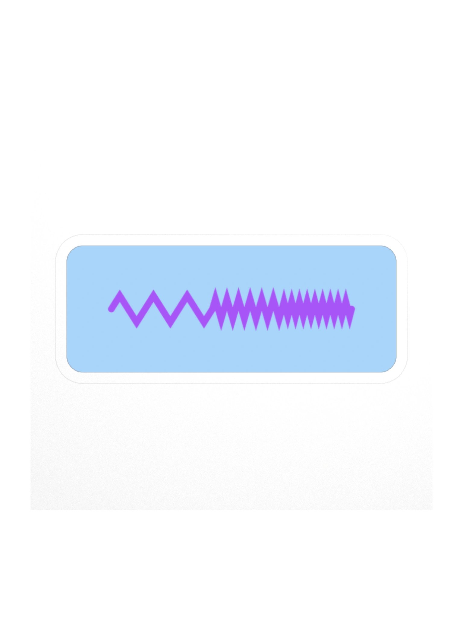 369 Wave — Block Sticker product image (1)