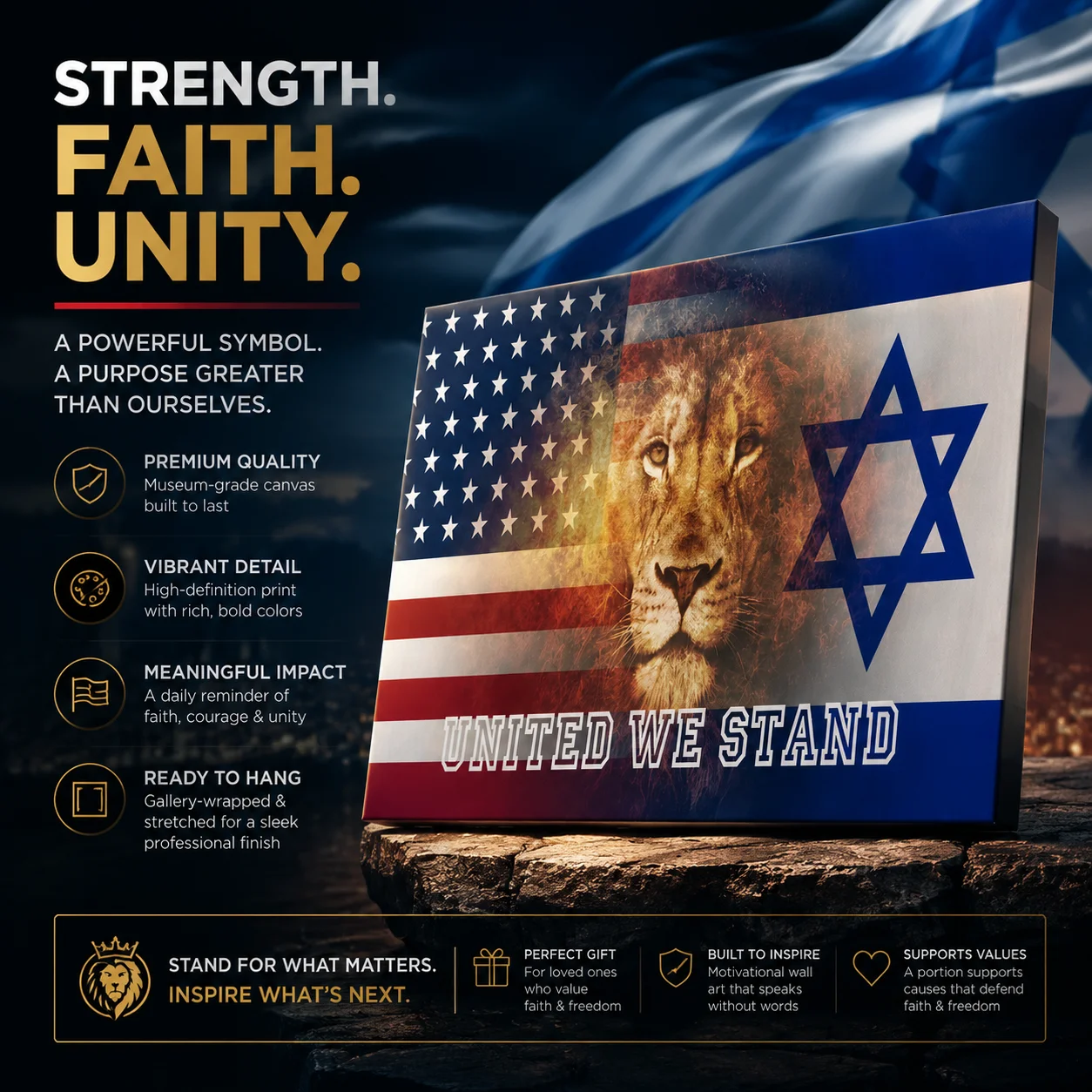 UNITED WE STAND Wall Art Canvas product image (3)