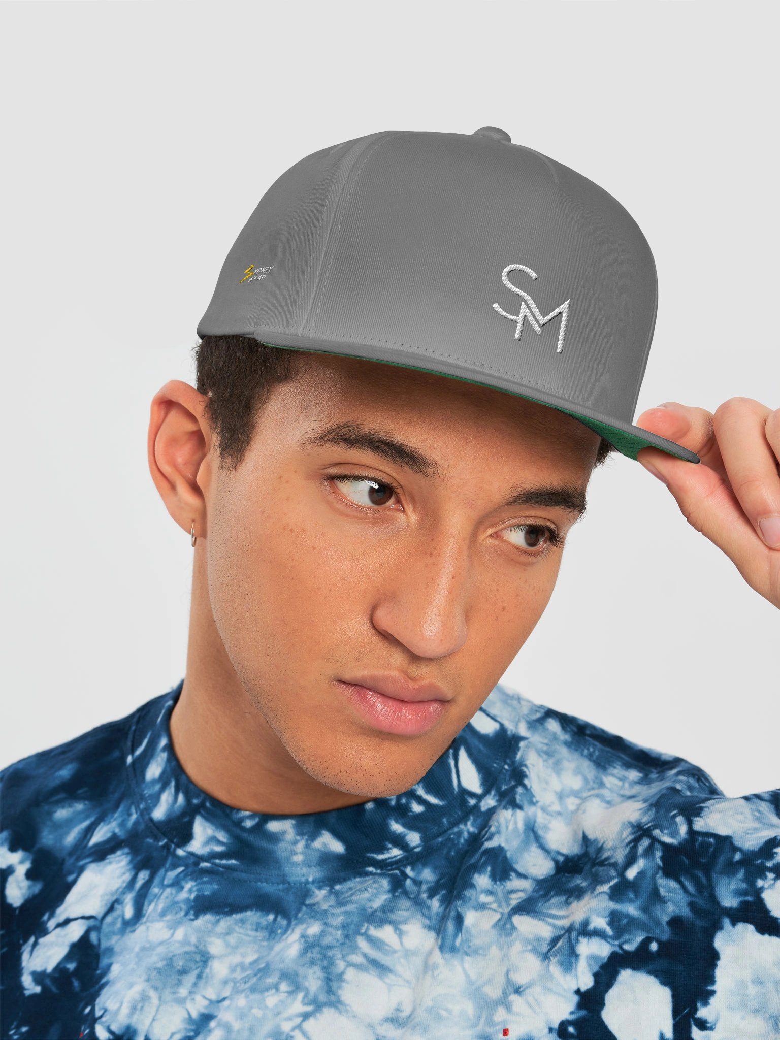 SM Monogram Flat Snapback Cap product image (5)
