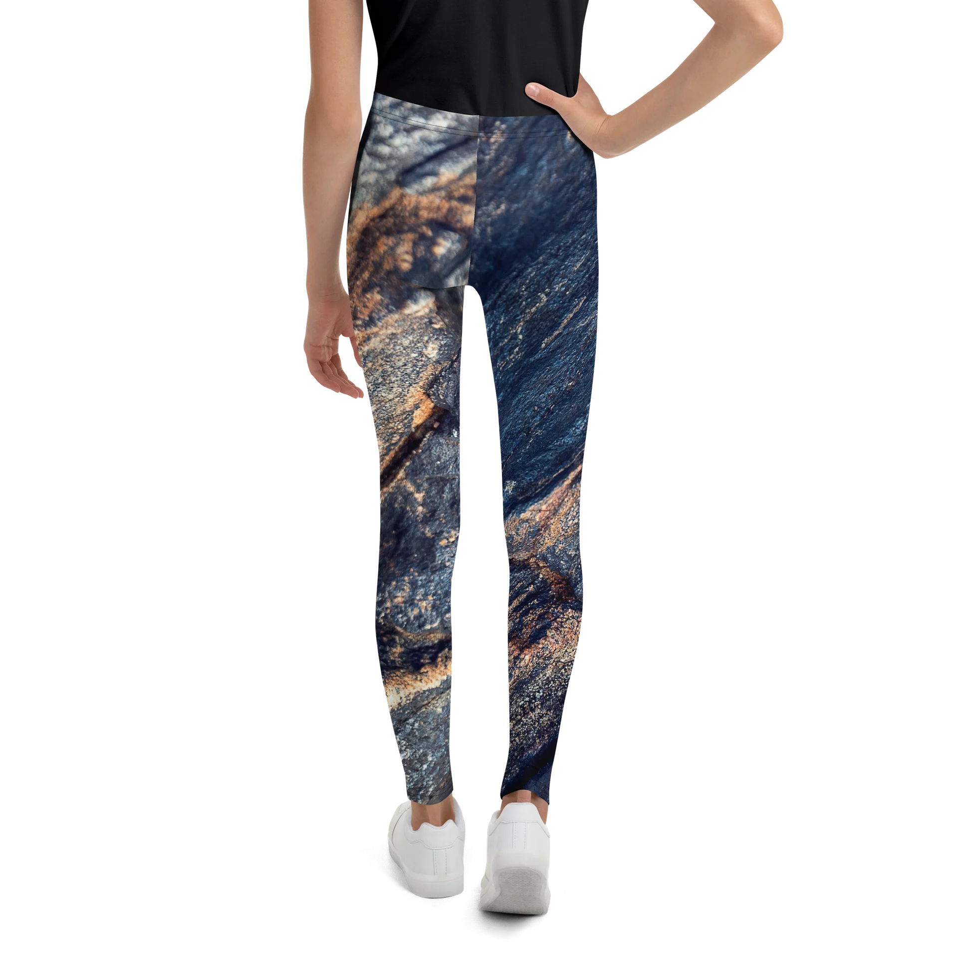 Obsidian Vein All-Over Print Youth Leggings product image (3)