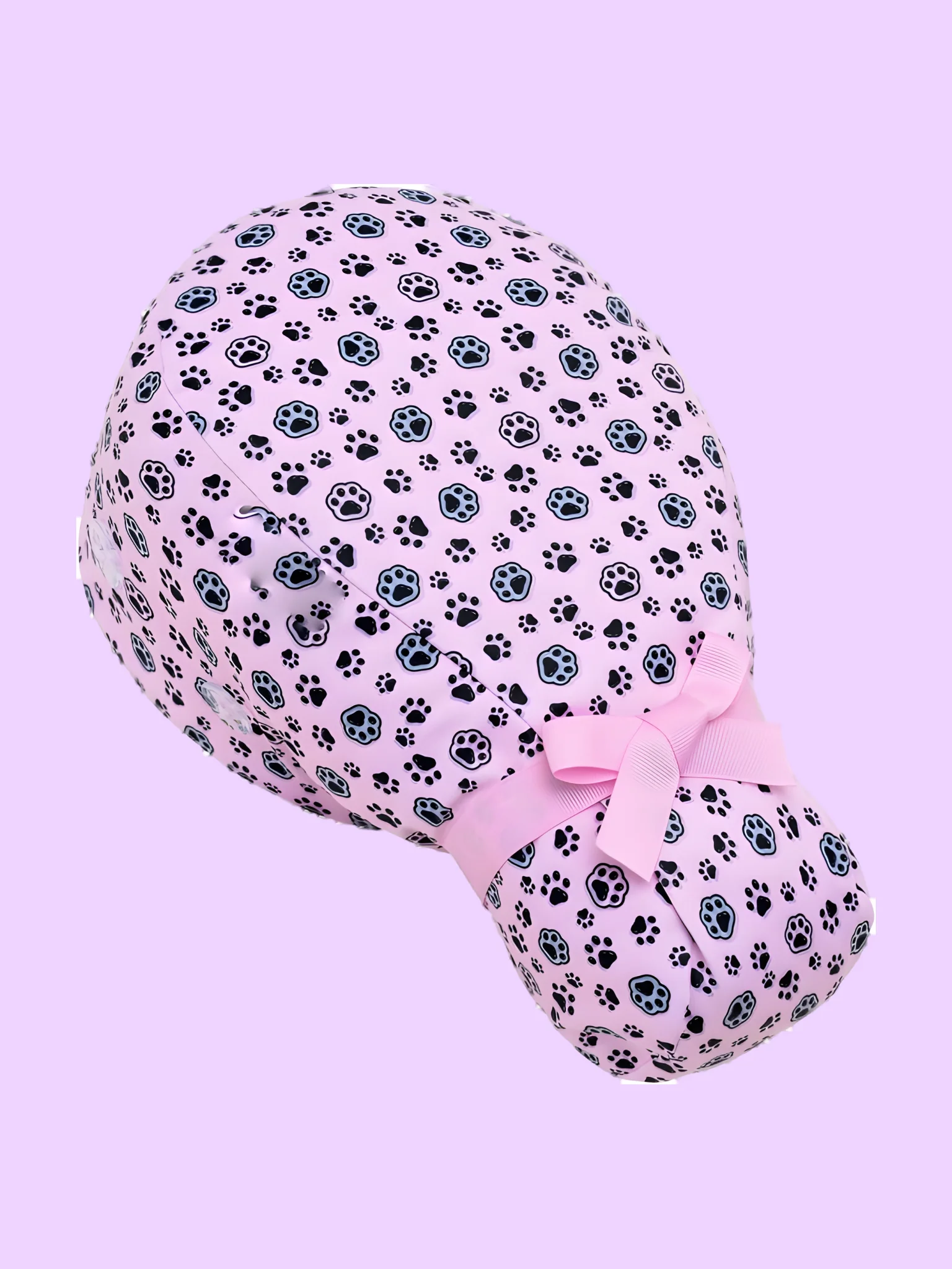 Satin-Lined Scrub Cap with Ponytail Pouch and Mask Buttons product image (2)