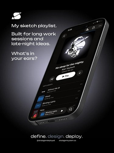 What’s on currently when I am sketching, thinking, and building. Built for long work sessions and late-night ideas.  Scan the...