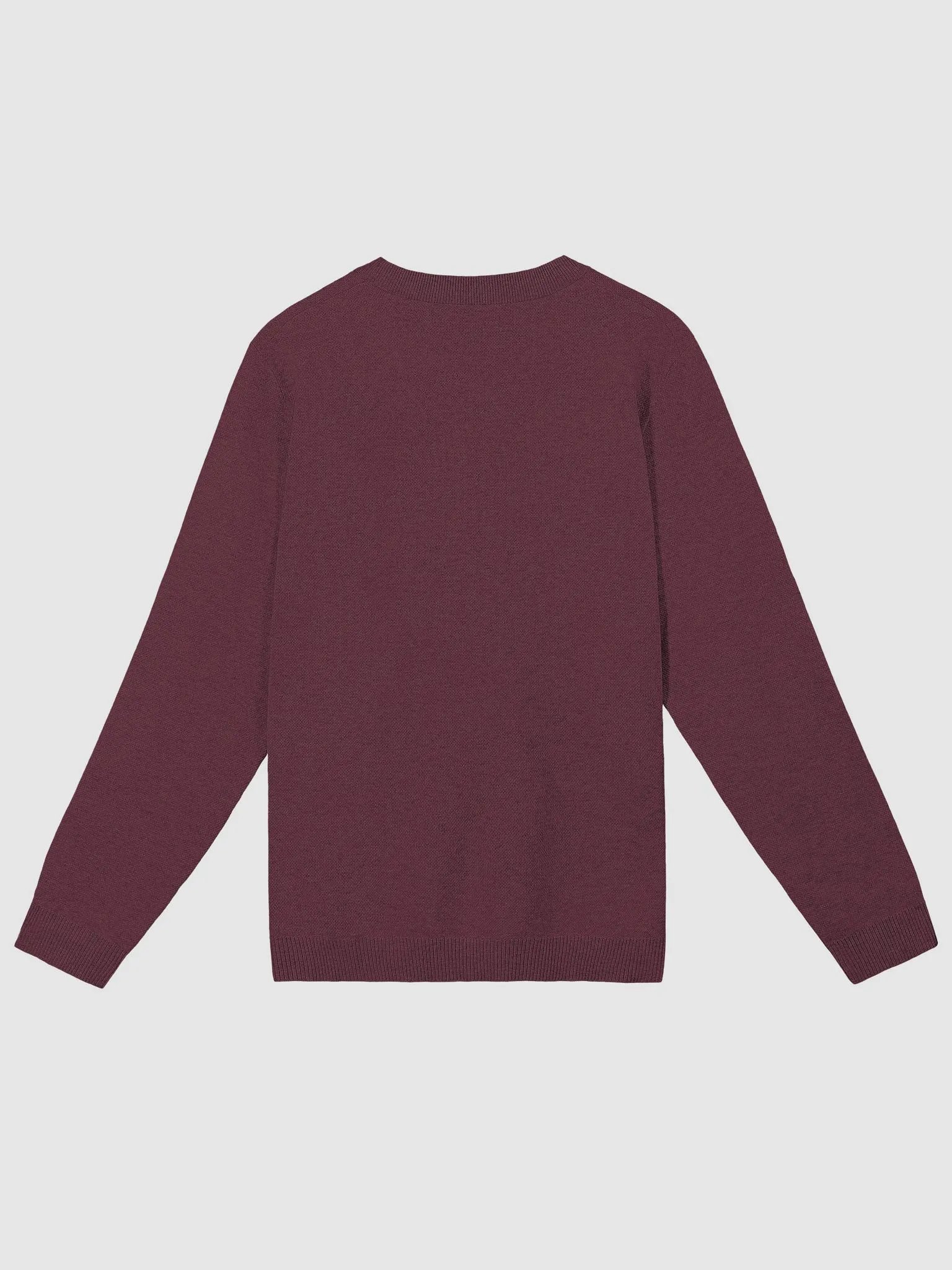 LEAVE ME ALONE (maroon ripple design) knitwear classic crewneck product image (2)