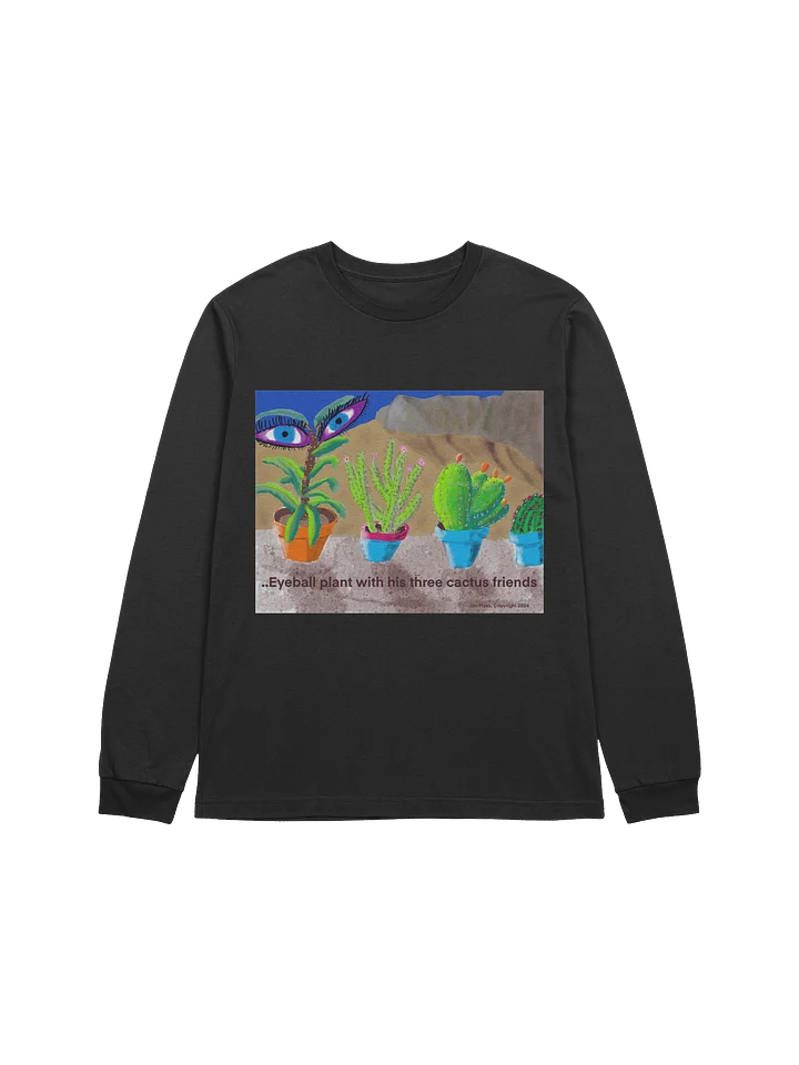 Eyeball Plant and Cactus Crew Long Sleeve Tee product image (1)