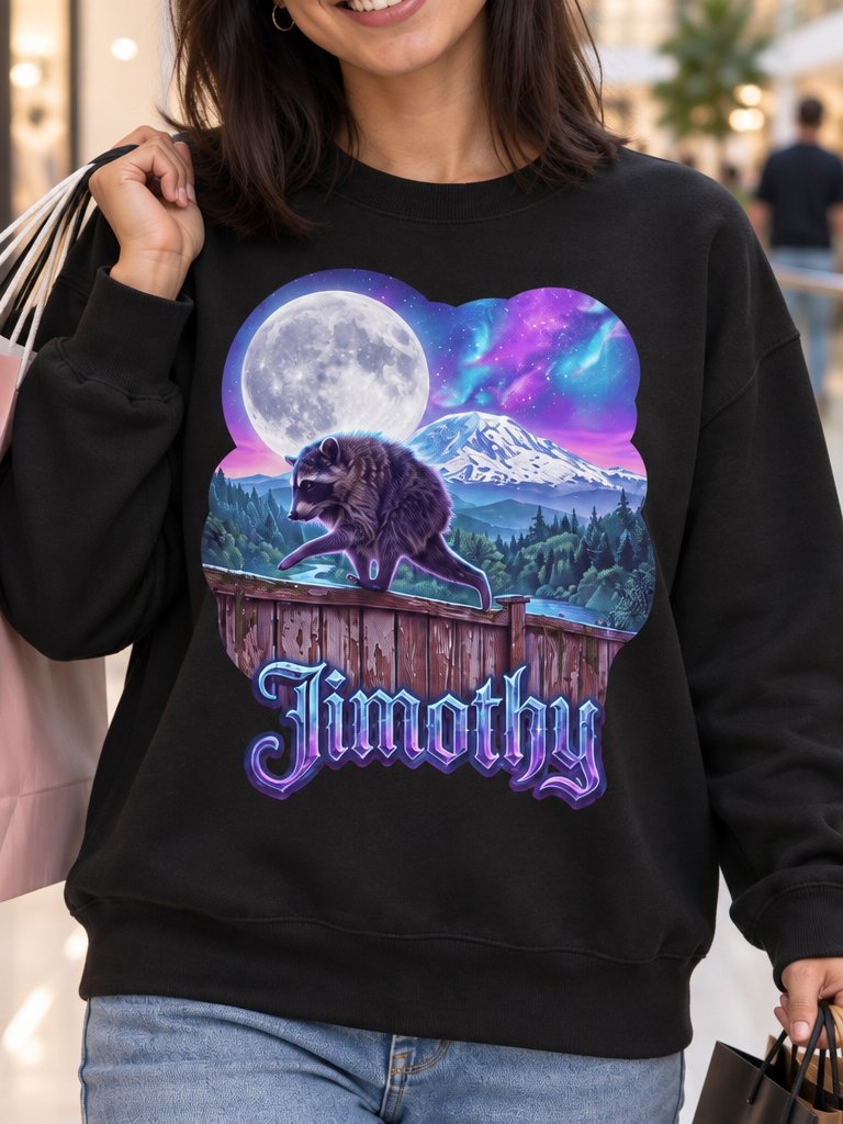 Jimothy's Moonlit Mountain Wanderer Sweatshirt product image (1)