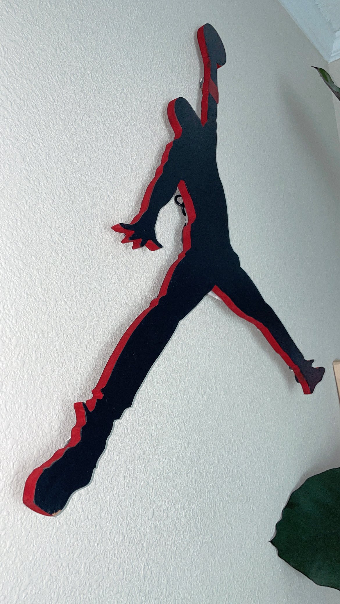 Michael Jordan Wood Wall Art Piece | Handmade | Illuminating product image (2)