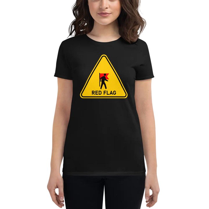 Walking Red Flag Women's Shirt product image (1)