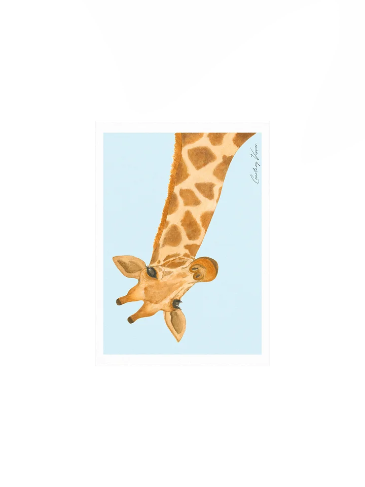 Giraffe print (light blue background) product image (2)