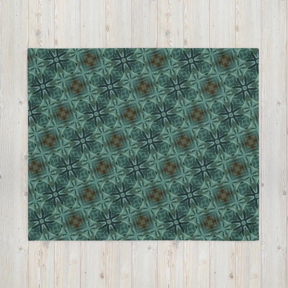 "Diagonal Floral Seamless Patterned Throw Blanket product image (7)