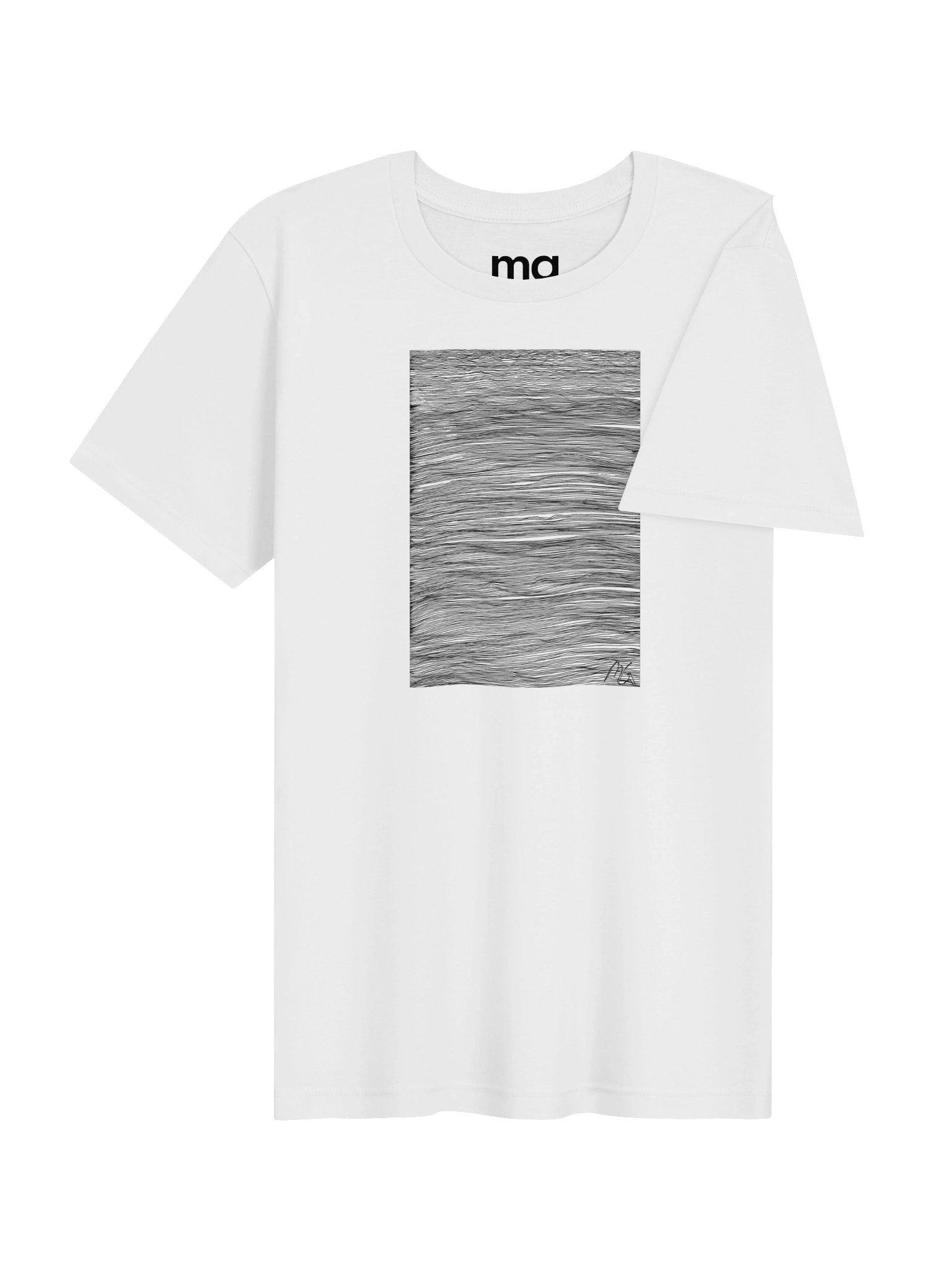 Undulating // T-shirt white product image (4)