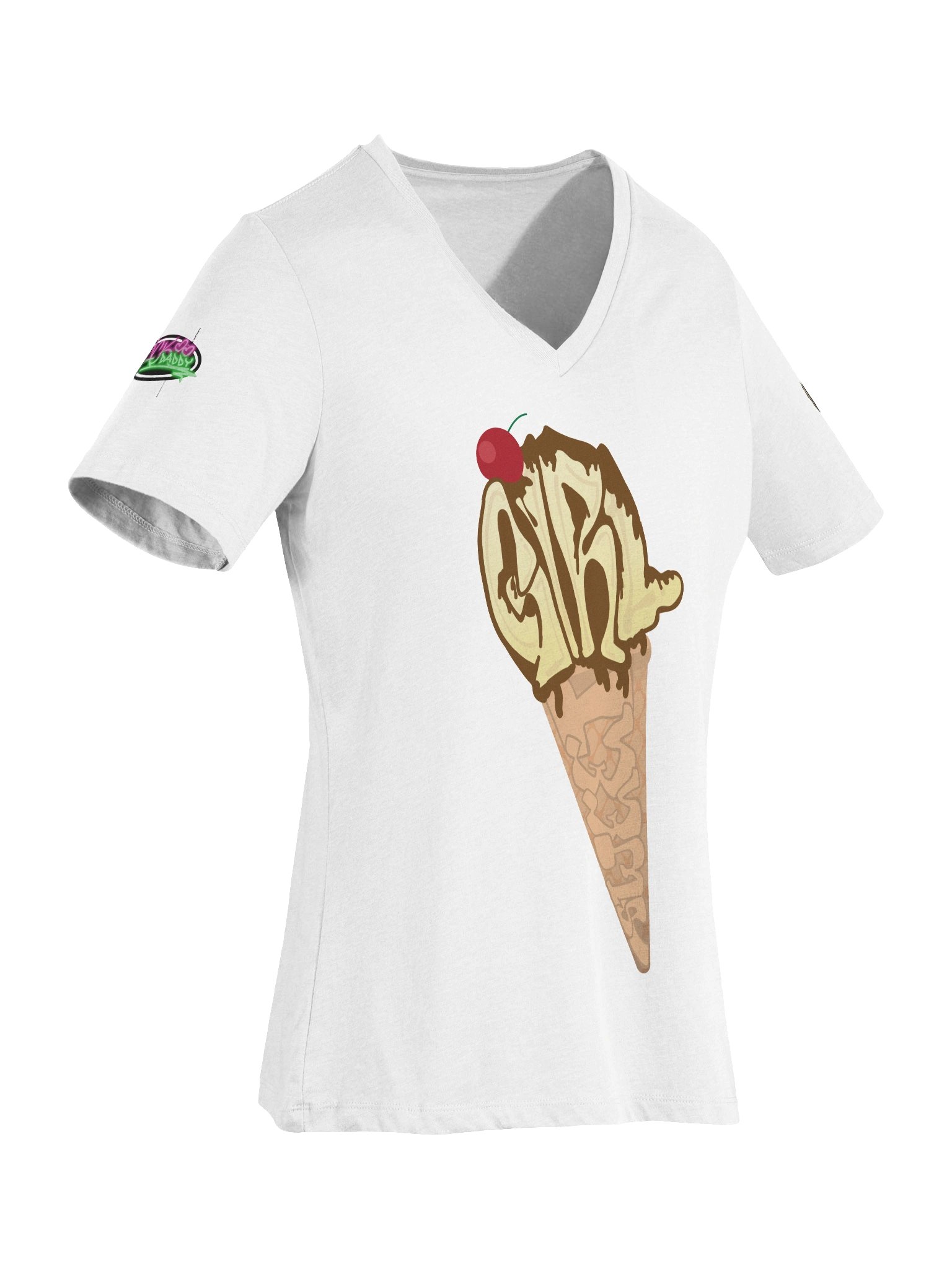 Ice Cream Sweet Girl V-Neck Shirt product image (49)