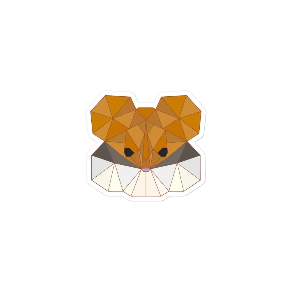 Geometric Hamster Magnet product image (1)