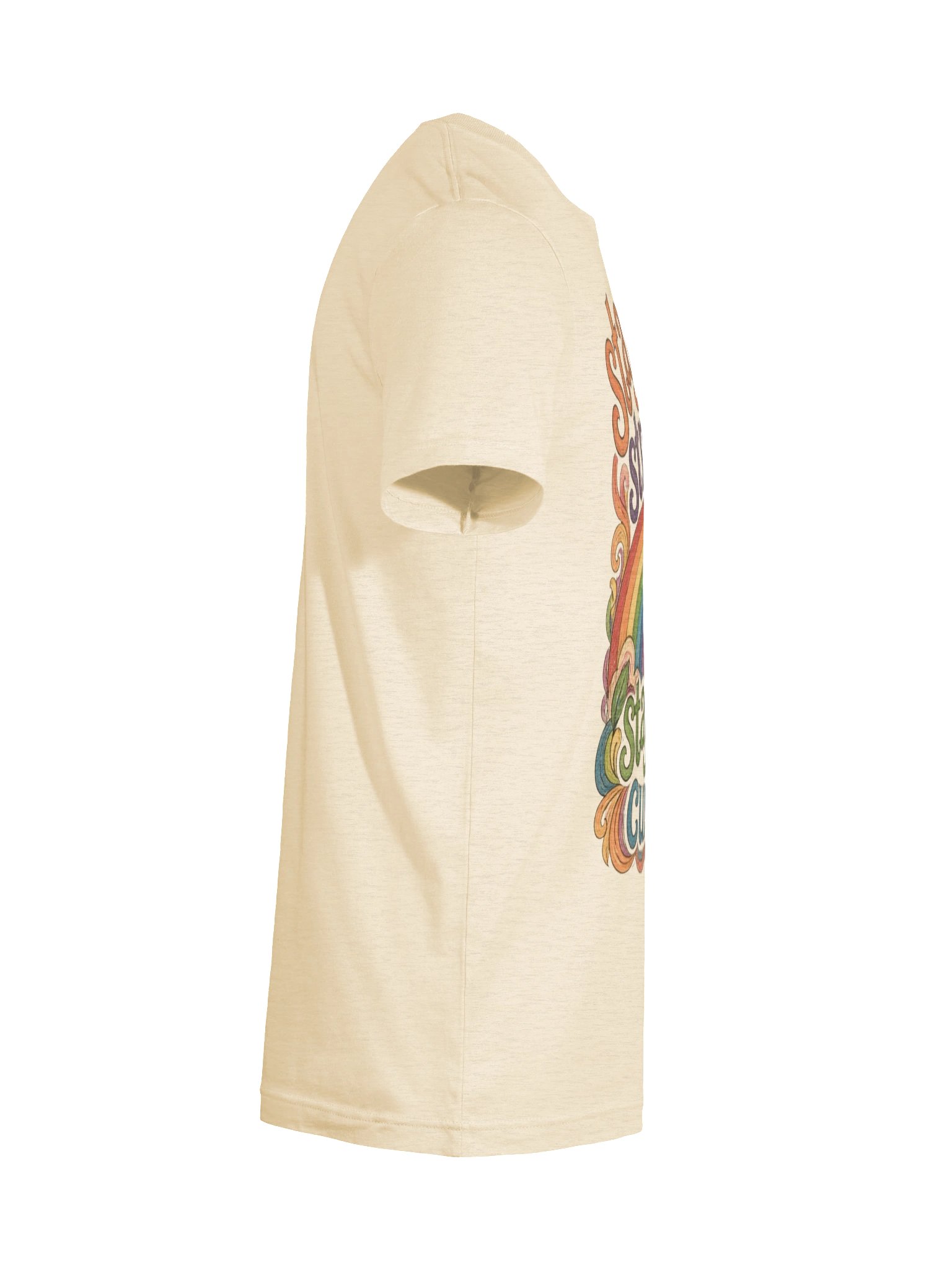 Stay Strange, Stay Curious Psychedelic Rainbow Tee product image (11)