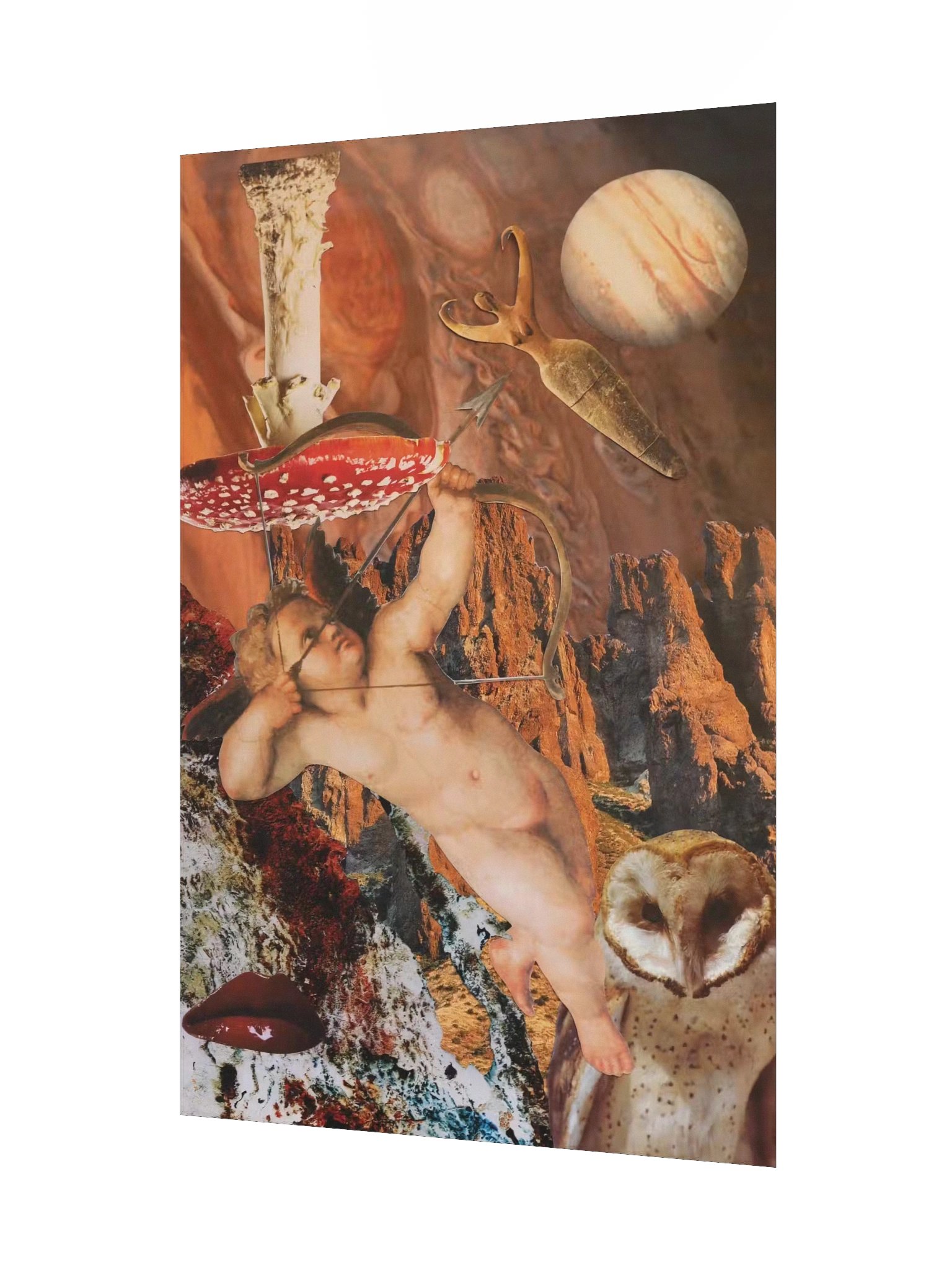 mythos|ethos series - "lust" 12"x18" collage print product image (5)