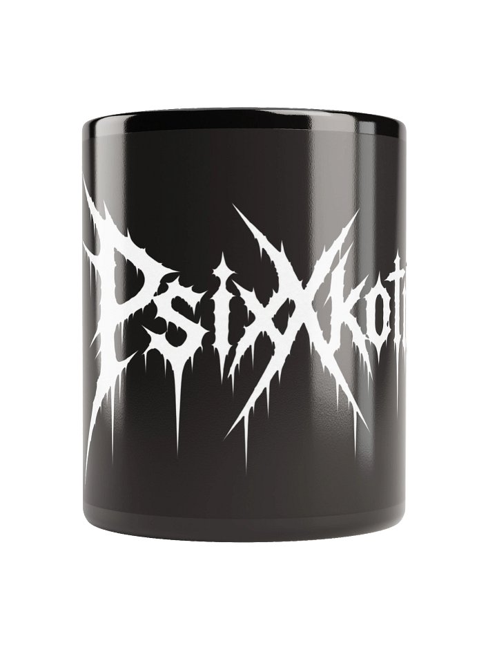 Psixkotic Dripping Logo Black Glossy Mug product image (3)