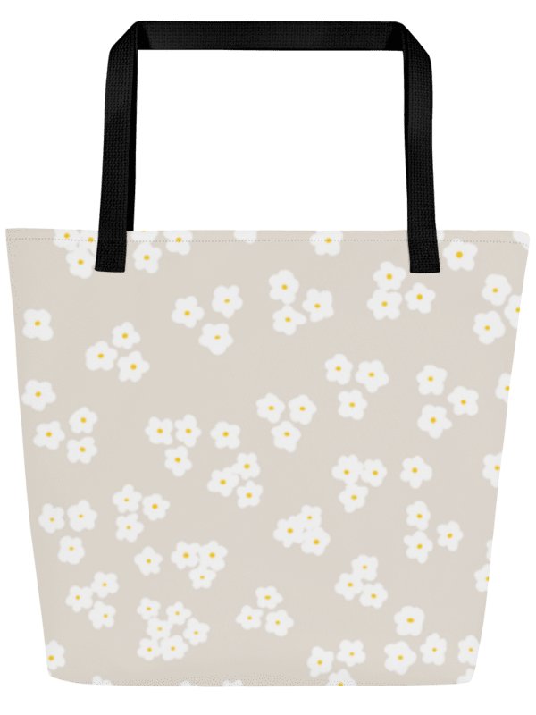TINY DAISY SUMMER Large Tote Bag - Grosse Tragetasche MIT Gänseblümchen product image (4)