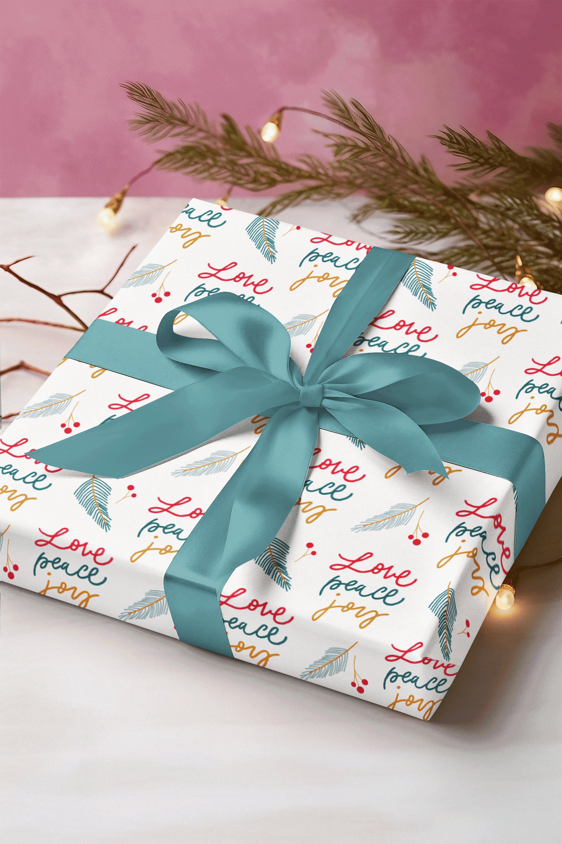 Love Peace Joy Wrapping Paper product image (1)