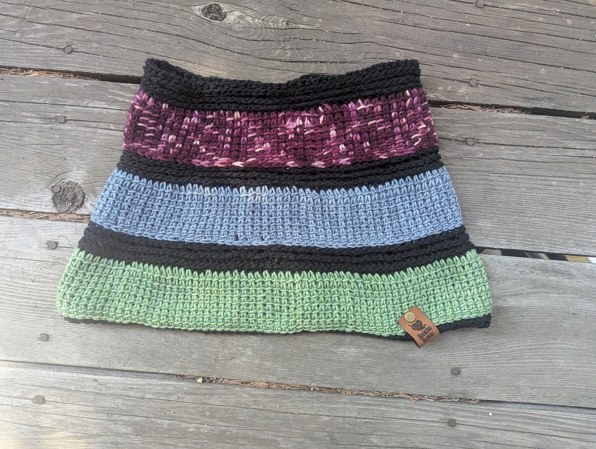 Thermal Cowl - Color blocked (red/blue/green) product image (1)