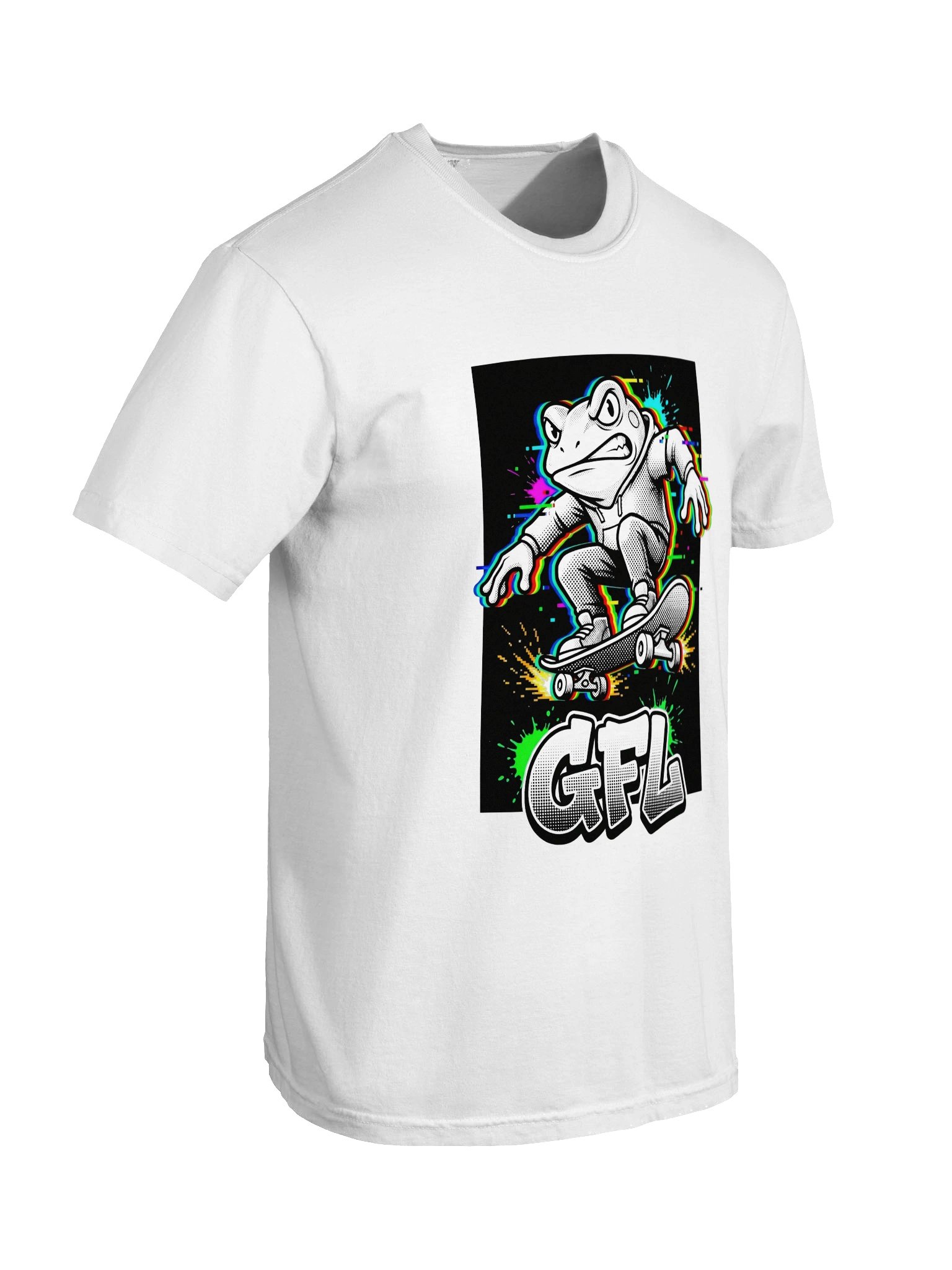 GFL Pixel Angry Frog Ollie Glitch Arcade Tee product image (6)