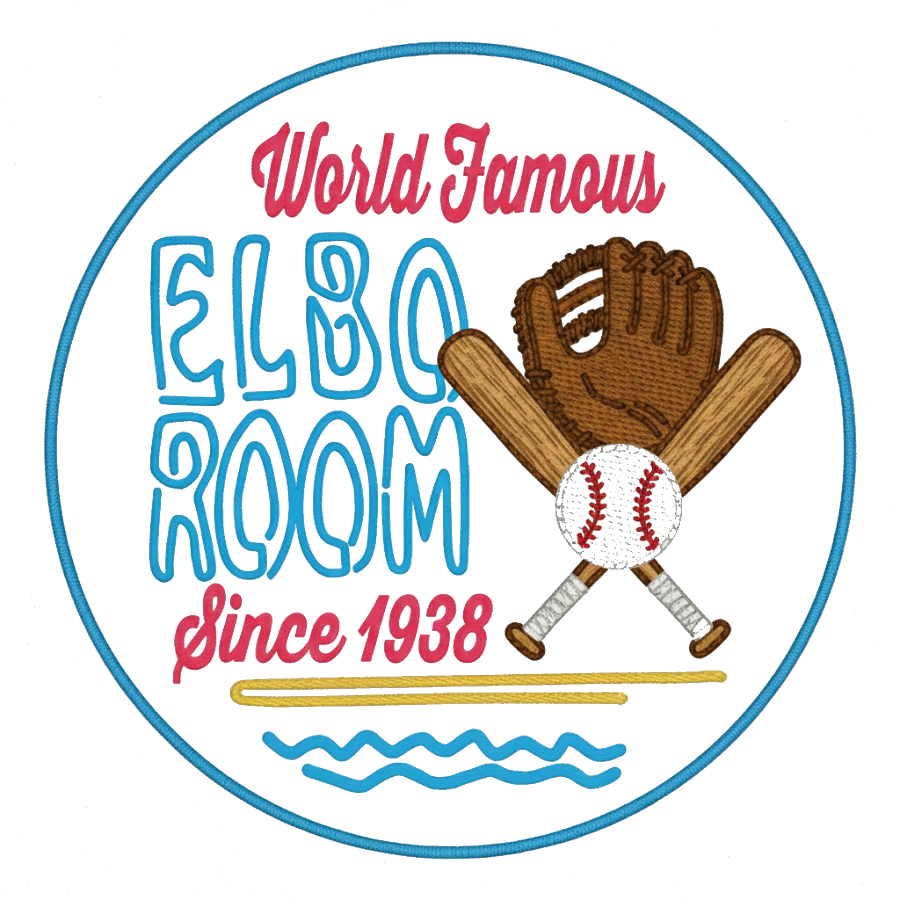 Elbo Room Neon Baseball Embroidery Shirt product image (7)