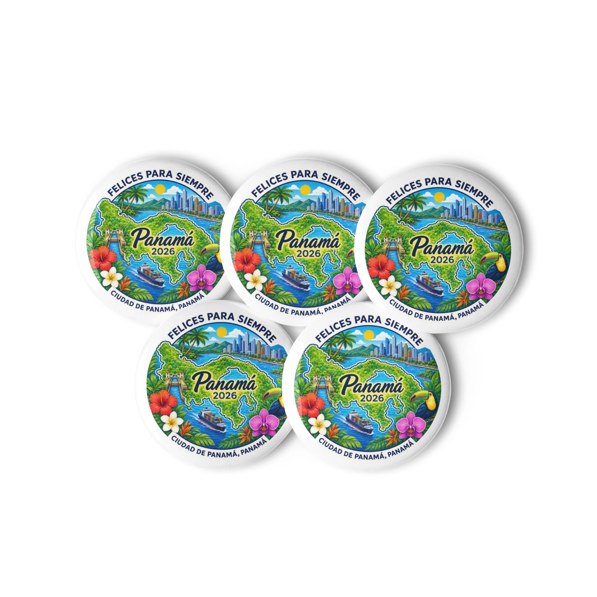 Asamblea Internacional 2026 “Felices para Siempre” Panamá Tropical Pin product image (1)