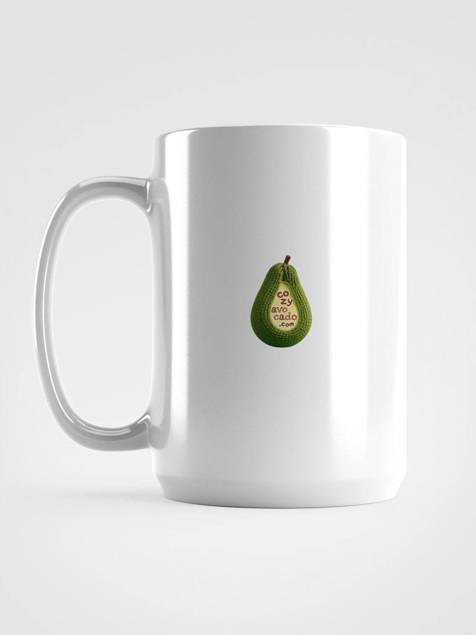 CozyAvocado White Glossy Strawberry Mug #1 product image (6)