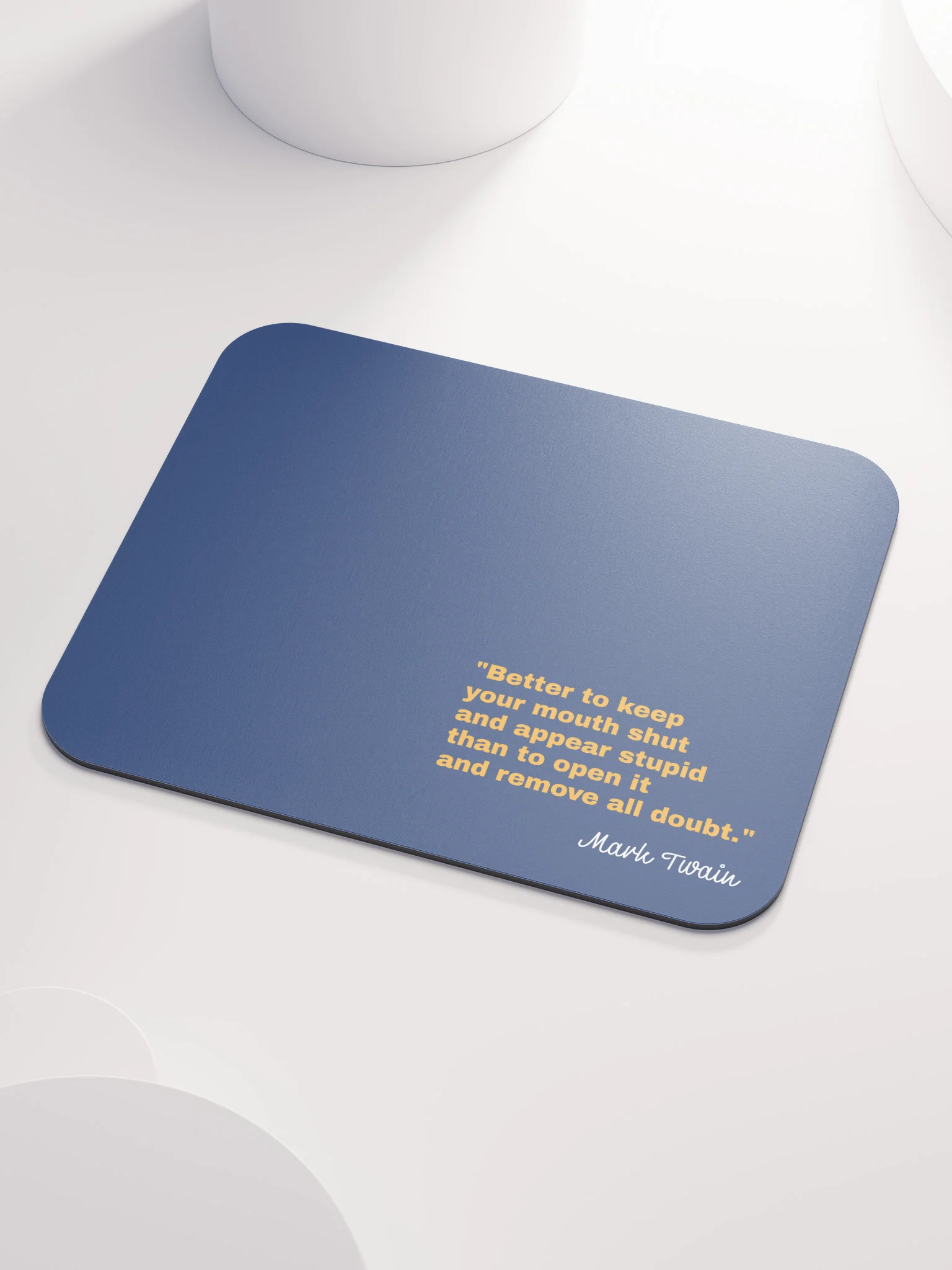 Mouse Pad – Twain Navy Blue No.2 product image (3)