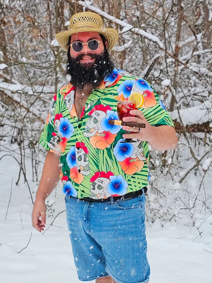 Poison Flower Hawaiian Skull Shirt product image (2)