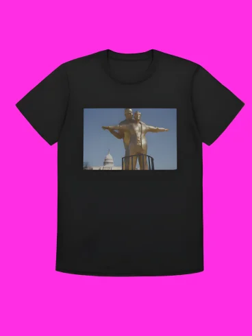 Trump and Epstein Titanic Statue T-Shirt product image (1)