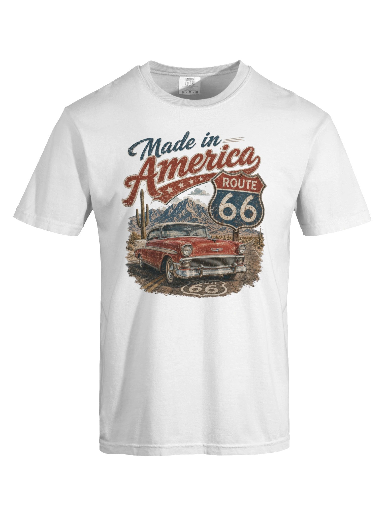 Route 66 T-Shirt | Made in America Vintage Road Trip Americana Graphic Tee product image (9)