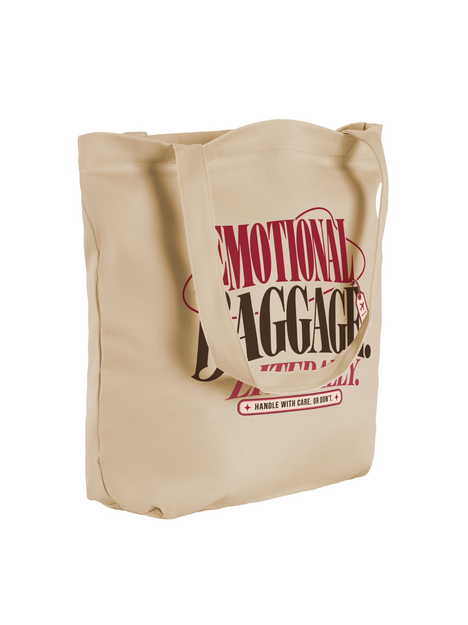 Emotional Baggage – Funny Organic Cotton Tote Bag product image (6)