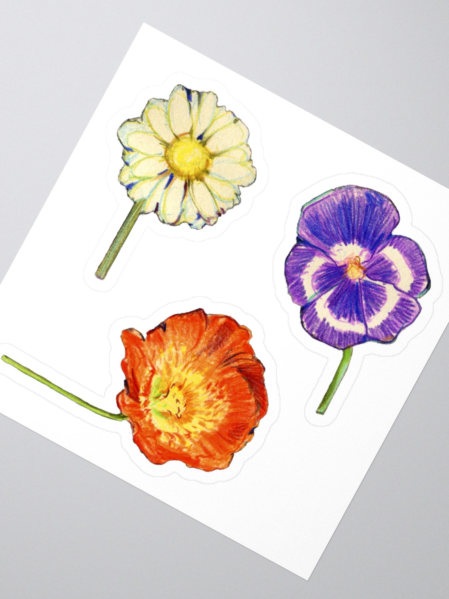 Cottage flowers stickers product image (4)