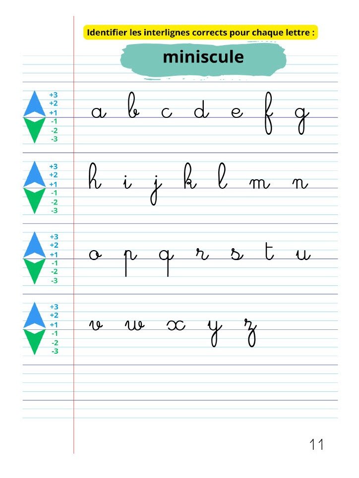 MISSION CURSIVE – Cahier d’écriture cursive | Version numérique PDF product image (5)