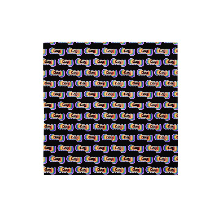 LGBTQIAP2S+ 2025, Rainbow Gay, Bandanna product image (1)