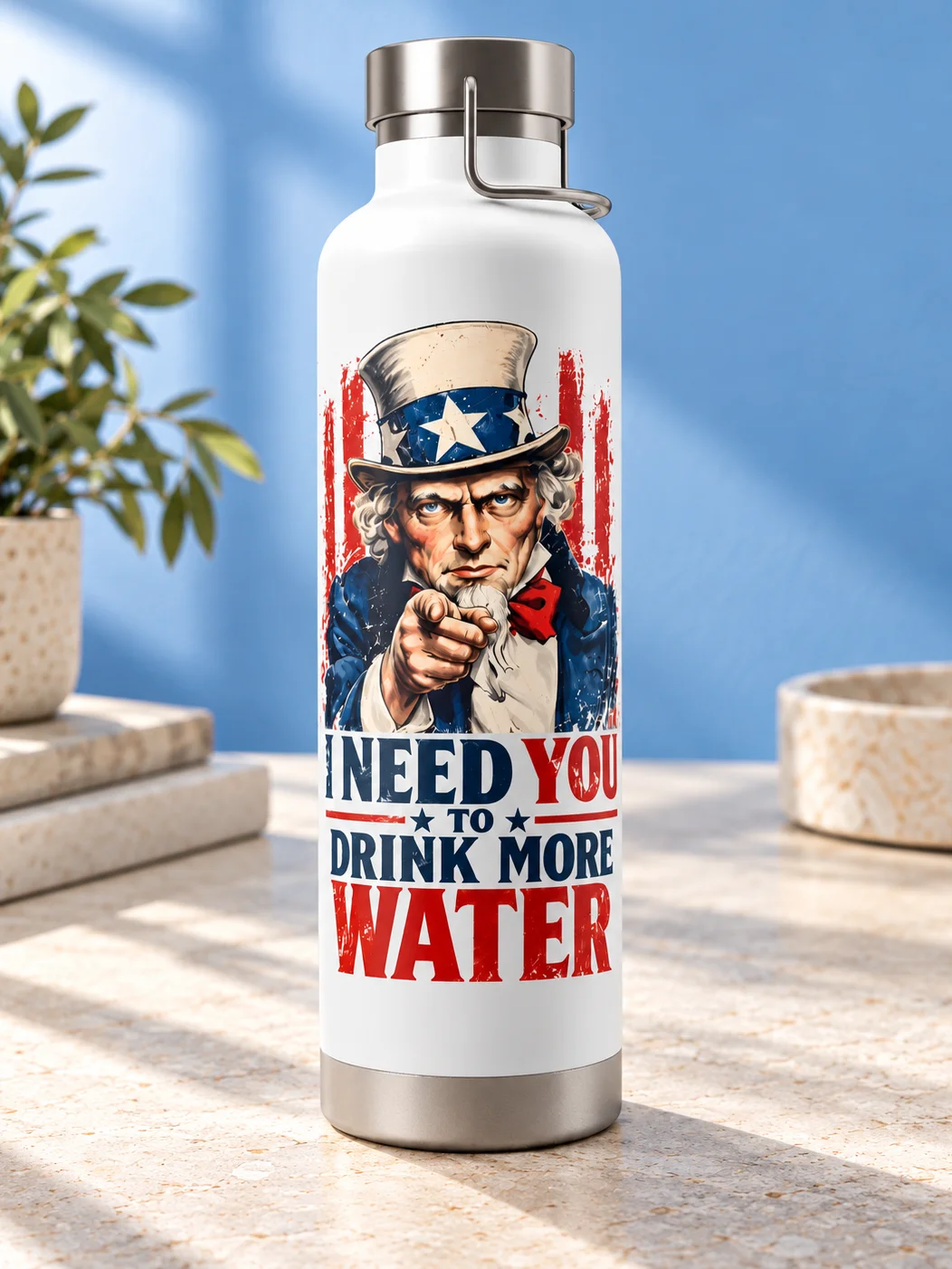 Uncle Sam Water Bottle product image (1)