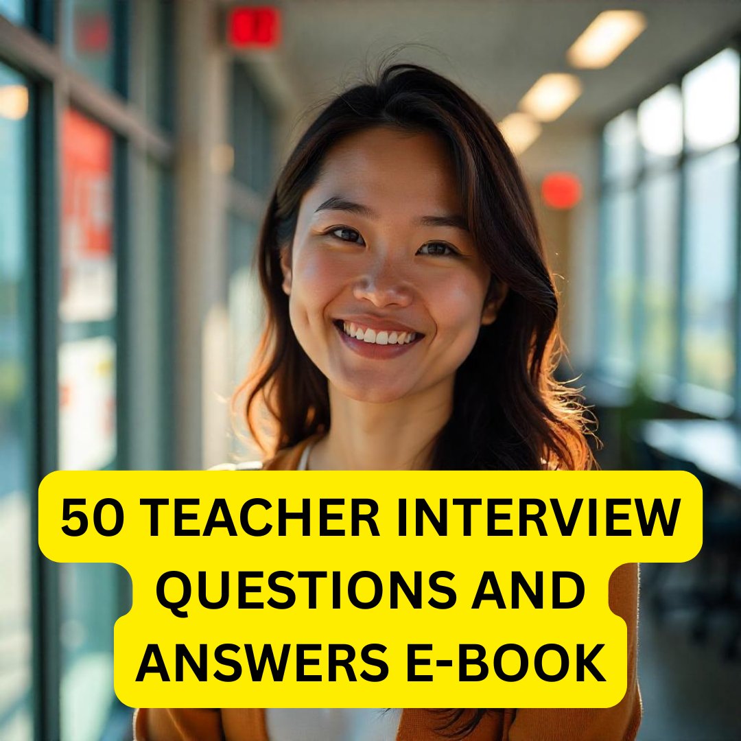 50 Teaching Interview Questions and Answers E-Book product image (1)