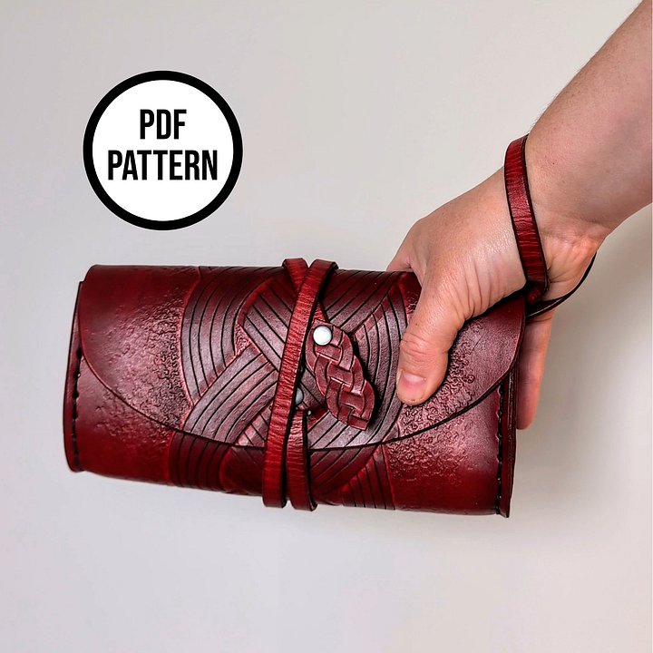 Knot Leather Clutch - PDF Pattern for Leather Craft product image (2)