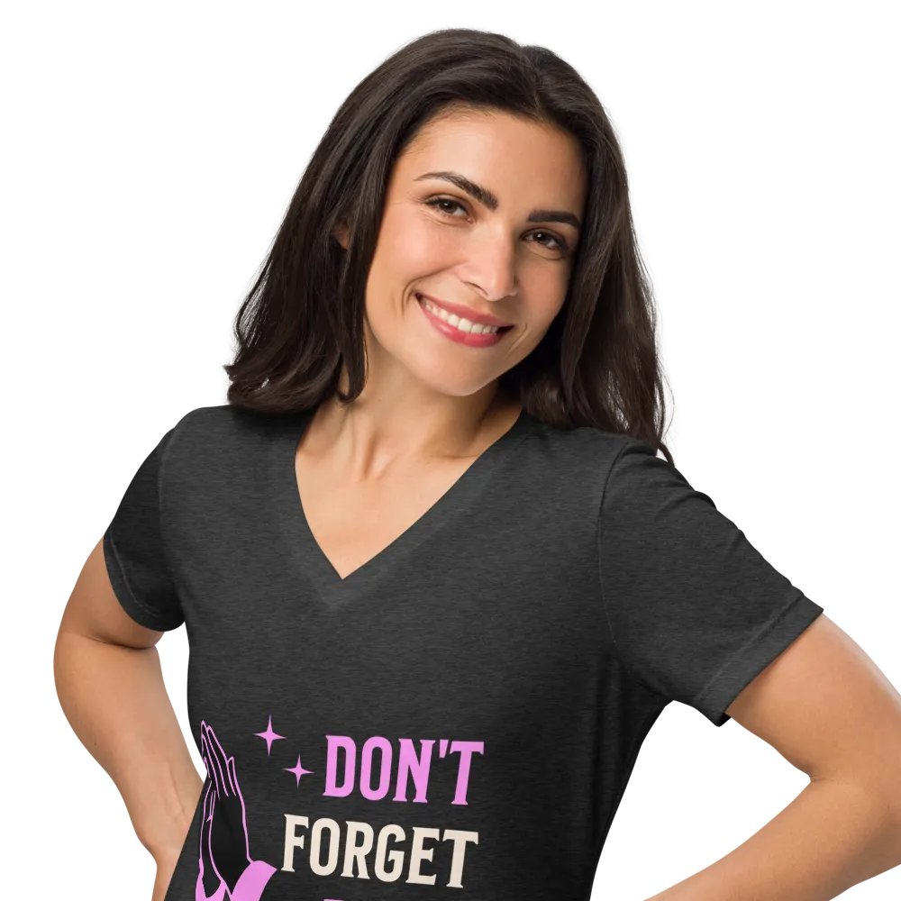 Pray Always Relaxed V-Neck Tee product image (6)
