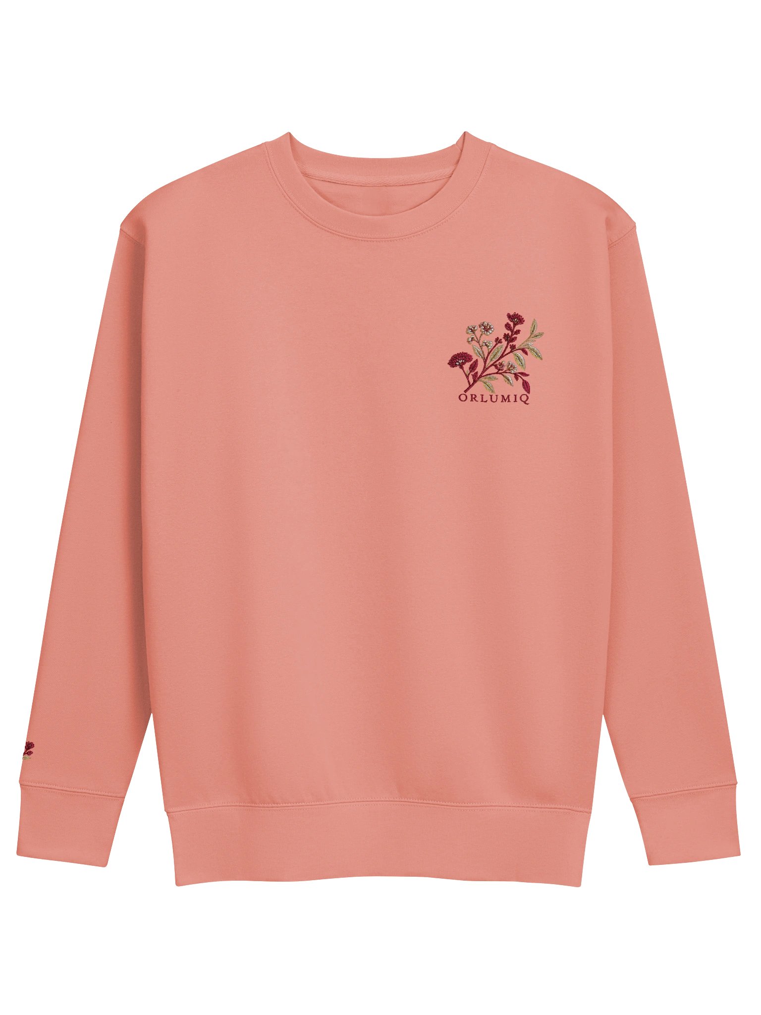 ORLUMIQ Signature Floral Crewneck Sweatshirt – Dusty Rose | Women's Boutique Collection product image (2)