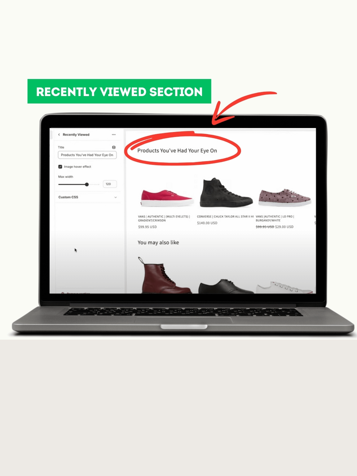 Shopify Recently Viewed Section | Shopioso eComm Circle