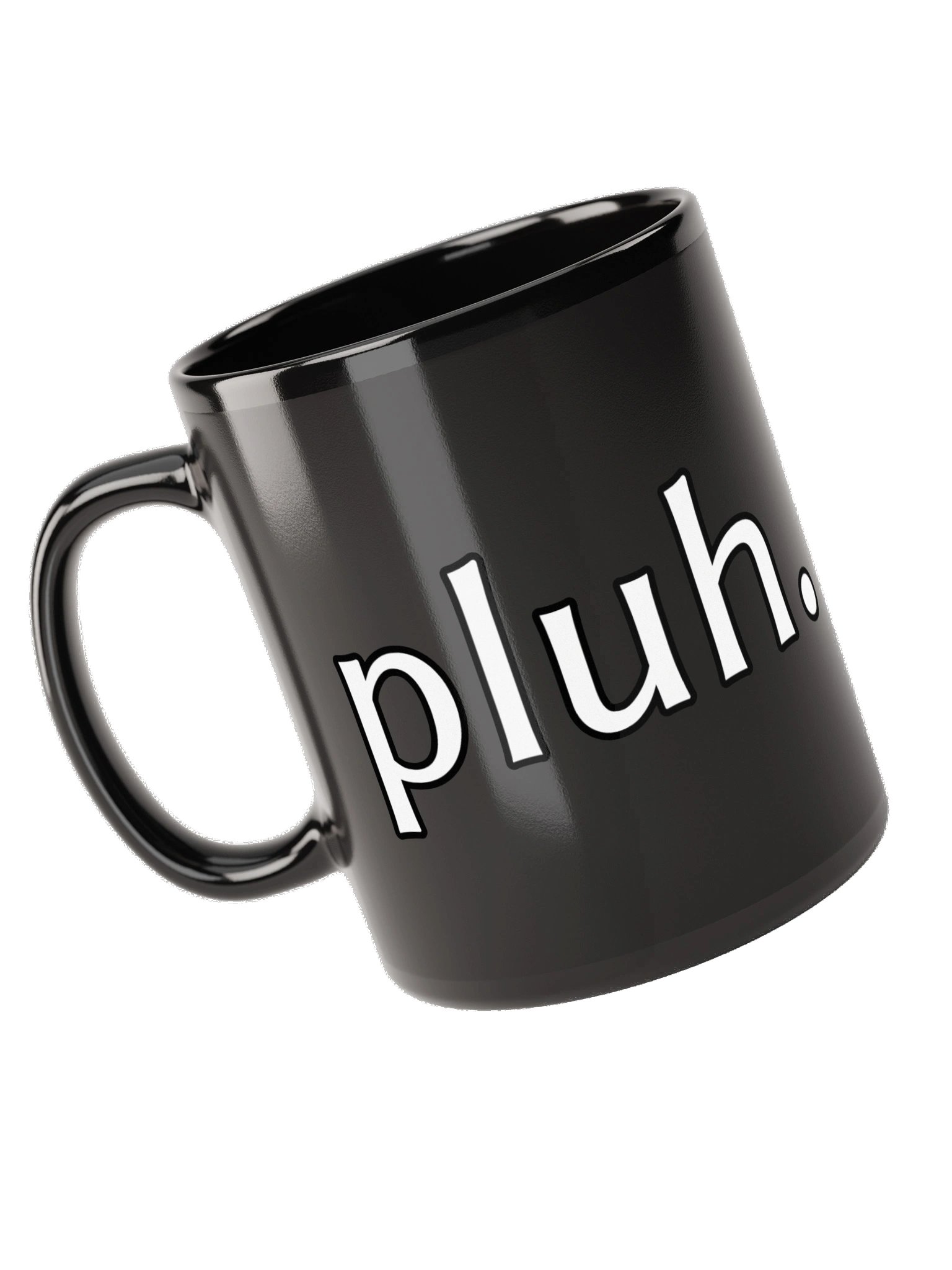 pluh. Black Glossy Mug product image (5)
