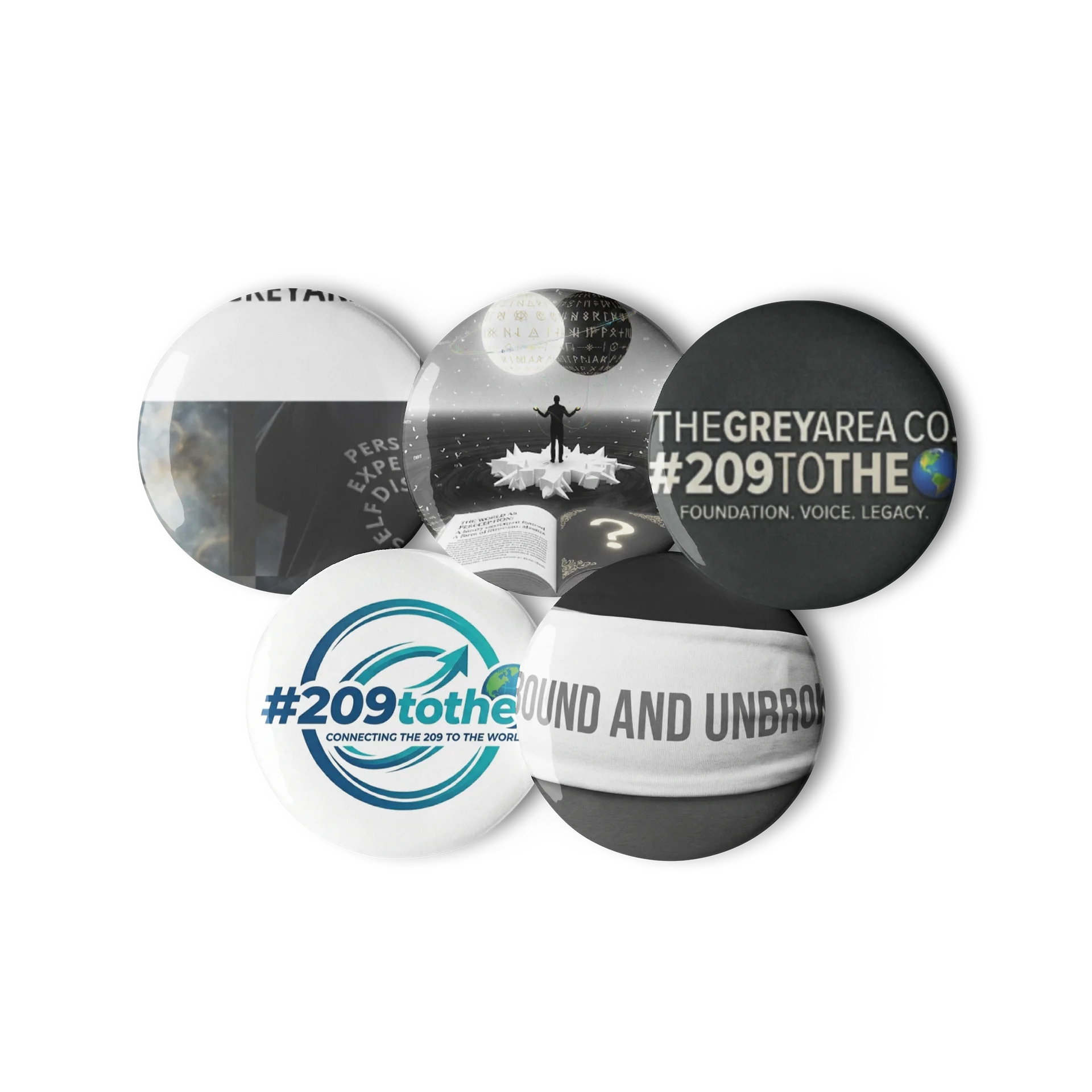 Bound and Unbroken Pin Button Set product image (3)
