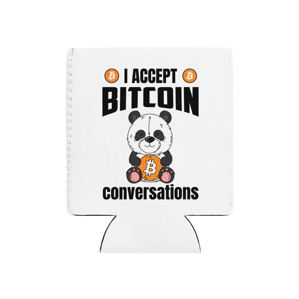 Panda Bitcoin Coozie Can Cooler product image (1)