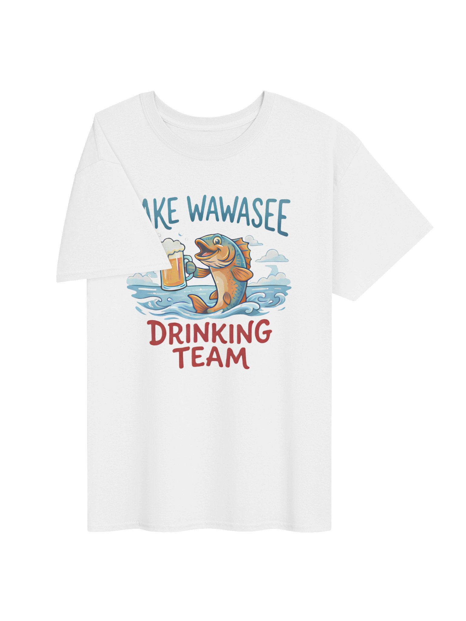 Lake Wawasee Drinking Team Shirt – Funny Beer Fishing Tee product image (73)
