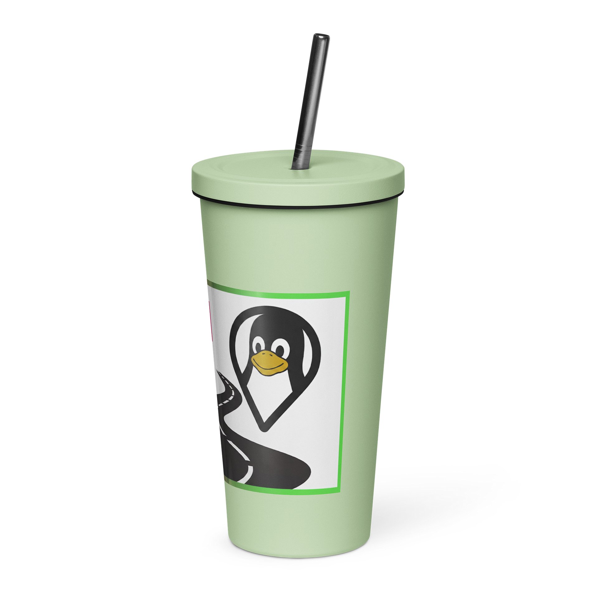 Destination Linux Insulated Tumber with Straw! product image (3)