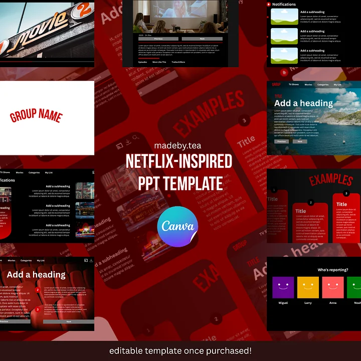 Netflix-Inspired Project PPT Template product image (2)