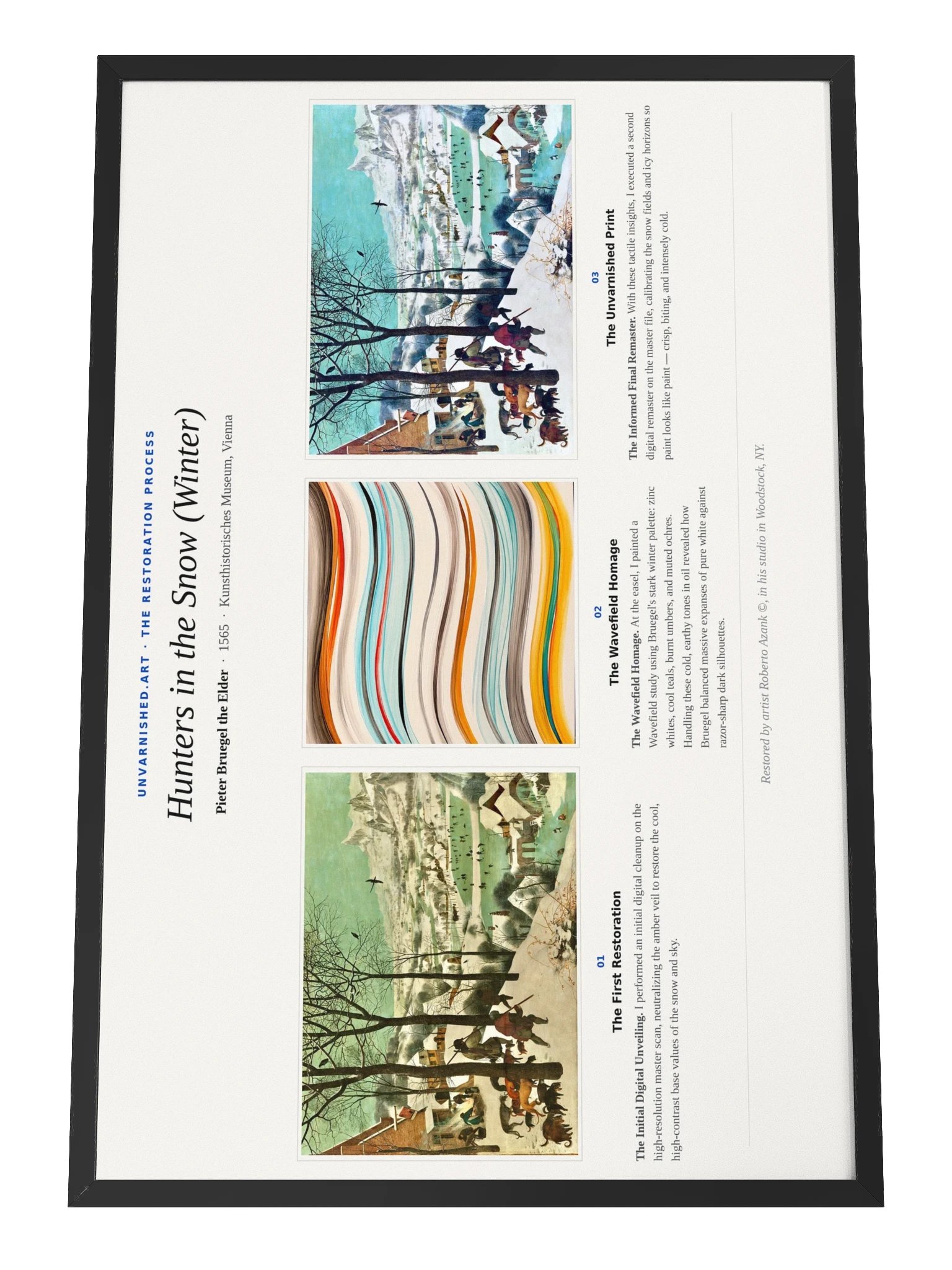 Hunters in the Snow (Winter) — Framed Process Poster product image (1)